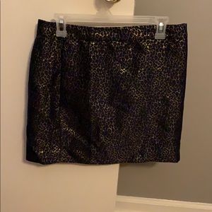 J Crew Leopard print Skirt